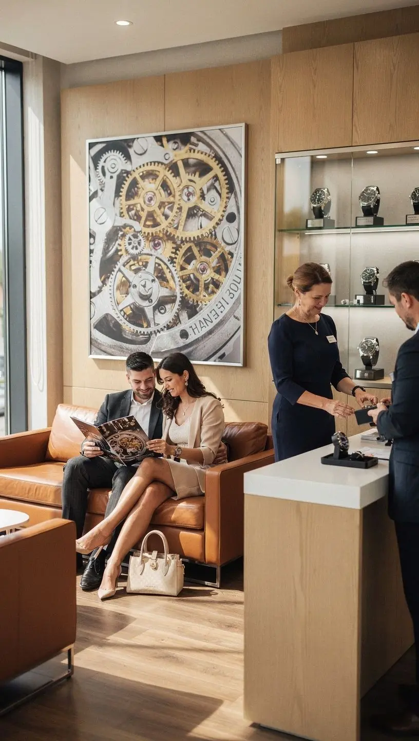 Vintage watch restoration process with expert tools.